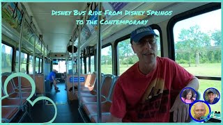 Disney Bus Ride From Disney Springs to the Contemporary Resort  4K  2023 [upl. by Yrac500]