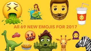 All 69 New Emojis for 2017 [upl. by Desiree180]