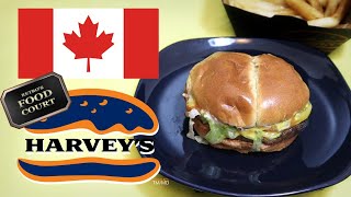 ASMR Retros Food Court HARVEYS ORGINAL BURGER amp CLASSIC POUTINE  Soft Spoken Eating [upl. by Darius]