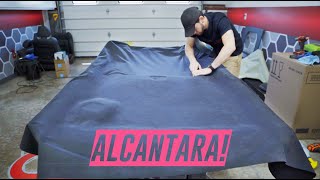 Creating A Custom Headliner Alcantara [upl. by Aissilem]