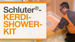 How to waterproof your shower installation with the Schluter®KERDISHOWERKIT Complete Kit [upl. by Gilboa658]