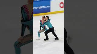 Guignard  Fabbri ITA dance to the lead at GPFigure de France FigureSkating [upl. by Ellehciram]