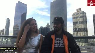 Jahna Sebastian talks to talented rapper GV in Manhattan New York May 2018 [upl. by Orland831]