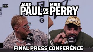 Full Jake Paul vs Mike Perry Press Conference  Paul vs Perry  MMA Fighting [upl. by Tizes]