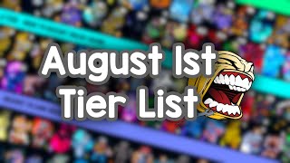 YBA August 1st Tier List [upl. by Baldwin]