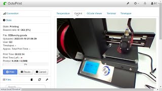 Raspberry Pi Zero 2 W OctoPi 3D Printer Control [upl. by Aihsinyt]