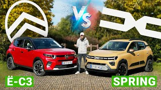 Citroën ëC3 VS Dacia Spring  Victoire par KO [upl. by Yalc]