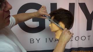 Blade position for scissor over comb hair cutting [upl. by Yattirb]