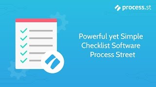 Powerful yet Simple Checklist Software  Process Street [upl. by Gorey]