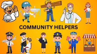 OUR HELPERSCOMMUNITY HELPER FOR KIDSPEOPLES WHO HELP USOUR HELPERS NAME [upl. by Odlabu]