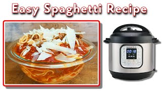 How To Make Spaghetti In An Instant Pot [upl. by Naida]