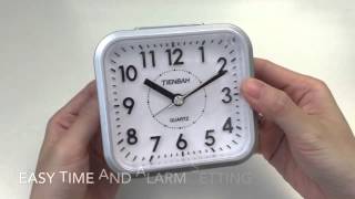 JCC Silent Sweep Second Hand Analog Quartz Alarm Clock Unboxing and Review  TB553 [upl. by Efram]