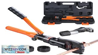 VEVOR Copper Tube Fittings Crimping Tool with 12quot 34quot 1quot Jaws Pipe Review [upl. by Amati]