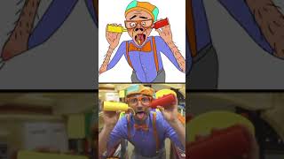 Flippy makes fruits popsicle memes  Funny Blippi drawing meme  Blippi shorts 😂😂 shorts [upl. by Gnehs]