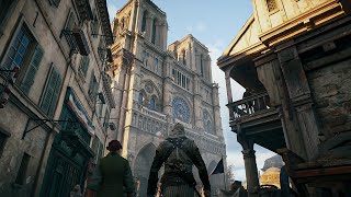 ASSASSINS CREED UNITY FREE ROAM GAMEPLAY PC Ultra Setting [upl. by Gnuj]