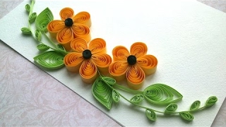 Quilling Ideas Quilling designs flowers and quilling designs for cards [upl. by Idac]