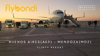 🛩 Flight Report Flybondi 🇦🇷 Buenos Aires AEP  Mendoza MDZ 🍷 [upl. by Aiksas]