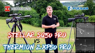 HIKMICRO Stellar SQ50 Pro vs Pulsar Thermion 2 XP50 Pro Thermal Weapon Scopes [upl. by Guidotti]