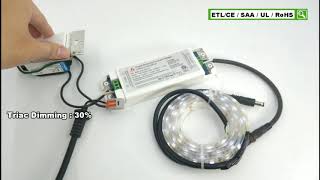 24W 30W 48W 60W Triac Dimmable CV Led Driver with UL ETL CE listed [upl. by Nnyllatsyrc]