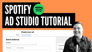 Spotify Ad Studio Tutorial [upl. by Oibaf873]