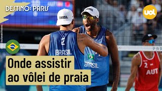 EVANDRO E ARTHUR NO VÔLEI DE PRAIA ONDE ASSISTIR À TRANSMISSÃO AO VIVO DO JOGO DAS OLIMPÍADAS [upl. by Nnasor]