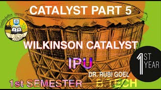 Wilkinson catalyst  mechanism of Wilkinson catalysis catalyst part 5 catalysis btech csir [upl. by Assillim]