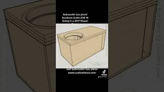 Ported Subwoofer Box Plans Sundown Audio ZV6 15 2017 Nissan Rouge [upl. by Titania]