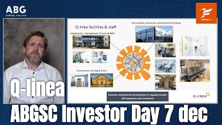 Q linea  ABGSC Investor Day 7 december 2021 [upl. by Clyte102]