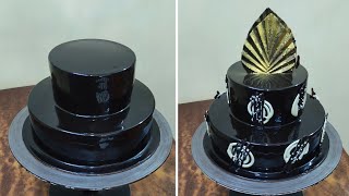 Chocolate Garnish Cake Design  Chocolate Yummy Cake  Chocolate Cake Recipe [upl. by Gniy79]