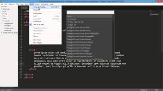 Configurando o editor Sublime Text 3 snippets e plugins [upl. by Dnalyr]