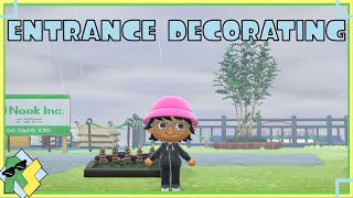 Decorating the entrance to my island Animal Crossing New Horizons [upl. by Durrett997]