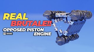 Real Brutality Of Opposed Piston Engine 100044V1ENG [upl. by Ivad]