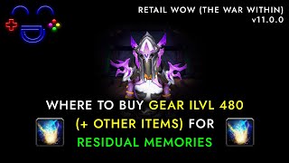 Vendor Location Residual Memories WoW [upl. by Salahcin]