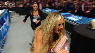 WWE SmackDown 8302024  Bayley Returns amp Attacks Tiffany Stratton [upl. by Noeht977]