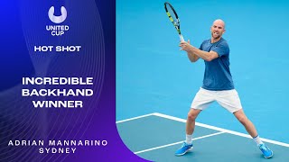 Mannarinos Sensational Backhand Winner  United Cup 2024 [upl. by Spatz]