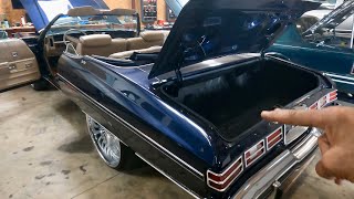 75 Caprice Convertible Full  Custom Built Audio Installation Episode 2 [upl. by Piwowar727]