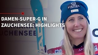 Hütter beendet Heimfluch Weltcup SuperG der Damen in Zauchensee Highlights [upl. by Cayser]