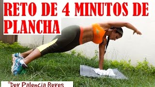 RETO DE PLANCHA ABDOMINAL  4 minutos  Rutina 387  PLANCHAS PARA ABDOMEN PLANO  Dey Palencia [upl. by Barty882]