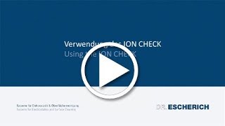 Verwendung des ION CHECK  Using the ION CHECK [upl. by Materi243]