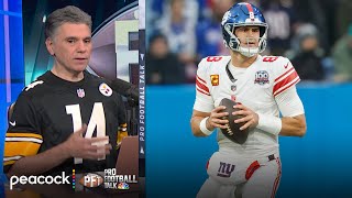 Giants reportedly bench Daniel Jones as 23M injury guarantee looms  Pro Football Talk  NFL on NBC [upl. by Namielus]