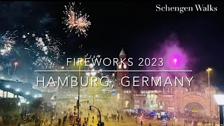 Live New Year’s Eve Fireworks 2023  Hamburg Germany 🇩🇪  4k HD 60FPS [upl. by Elder]