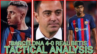 Barcelona 40 Real Betis  Tactical Analysis  How Pellegrini Suprising Made It Easy [upl. by Ravo38]