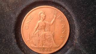 1946 One Penny United Kingdom [upl. by Haleak]