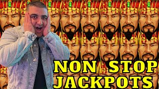 NON STOP JACKPOTS On High Limit Dollar Storm Slot Machine [upl. by Enelyam421]