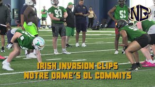 Irish Invasion Clips of Notre Dames 2025 defensive end commits [upl. by Ennovyhs108]