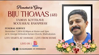 BIJU THOMAS  48   EADHAN  KOTTEKAVIL  MOOLAKKAL RAMAPURAM [upl. by Eille]