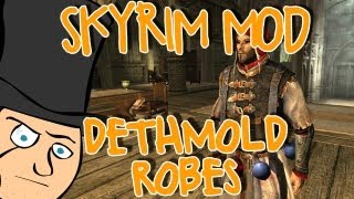 Mods of Skyrim  Dethmold Robes Witcher 2 [upl. by Anihsat40]