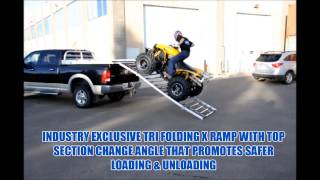 x truck deck loading and unloading atvs and quads [upl. by Sella]