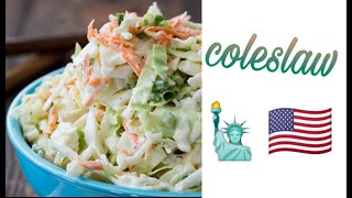 SALADE COLESLAW RECETTE AMÉRICAINE سلطة الكول سلو الامريكية [upl. by Suoiradal]