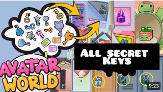 HOW TO COLLECT ALL SECRET KEYS IN AVATAR WORLDSECRETS AND USEFUL TIPSPAZU [upl. by Truscott]